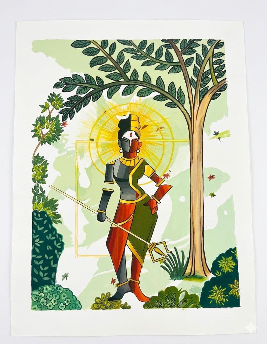 Shiva Shakti: The Divine Union - Size 17 x 11 Inches