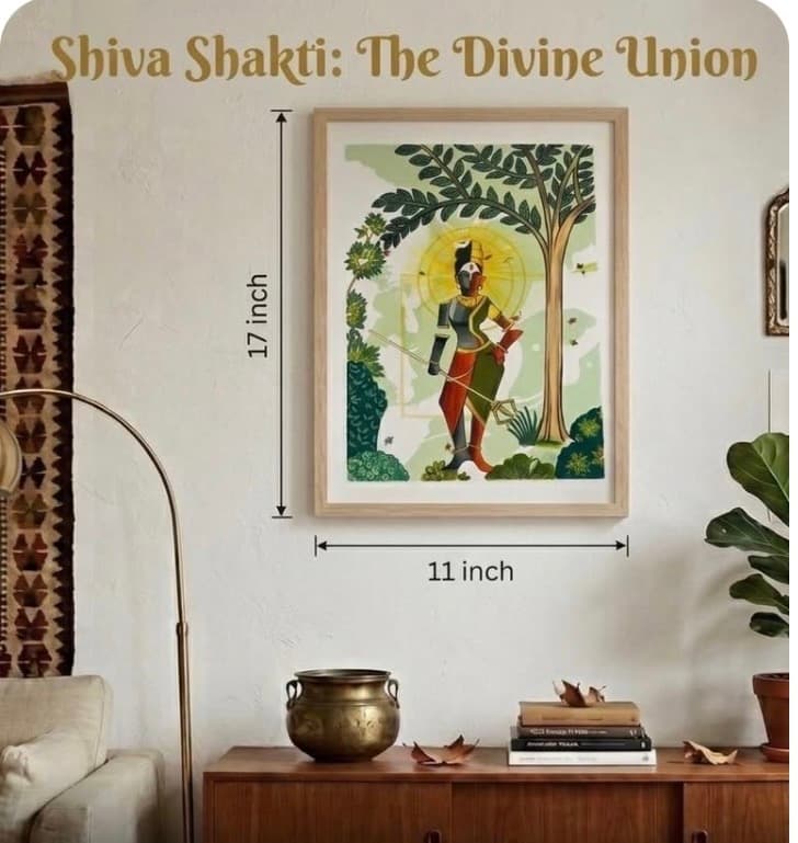 Shiva Shakti: The Divine Union - Size 17 x 11 Inches